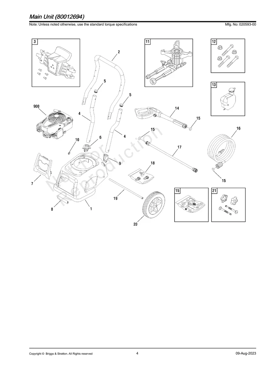 BRIGGS AND STRATTON, 020593-00, IPL.4